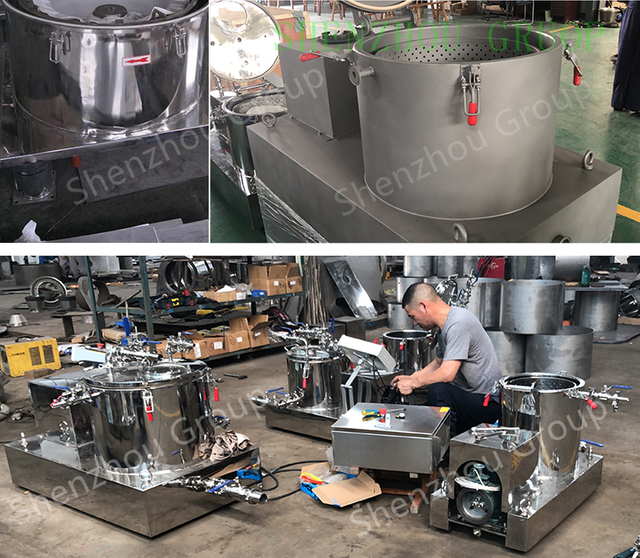 Filtre centrifuge d'extraction d'huile de fines herbes de rendement élevé/extracteur de centrifugeuse d'extraction d'éthanol d'huile de chanvre