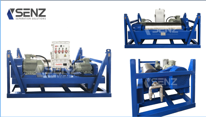 Centrifugeuse de décantation de boue adaptée aux besoins du client de plate-forme de forage de gisement de pétrole de Shenzhou