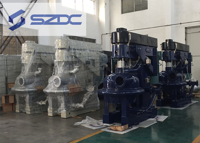 Séparateur biphasé de pile de disques de centrifugeuse de cuvette de disque de concentration d'amidon de blé