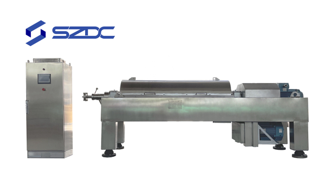 Centrifugeuse de décanteur de traitement des eaux usées d'abattoir